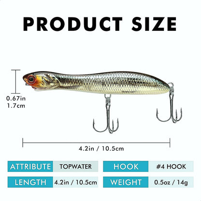 Topwater Pencil Popper Fishing Lure