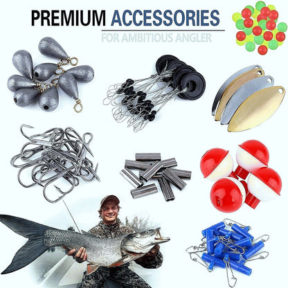 263Pcs Fishing Accessories Kit - Fishing Hooks