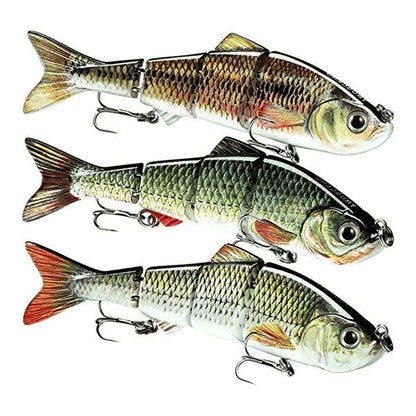 Metal Jointed Swimbait Bionic Bass Fishing Lure-3Pcs