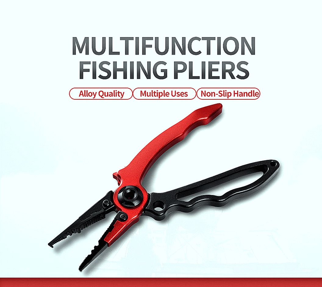 FISHINGHUB- Aluminum Alloy Fishing Pliers Multifunctional Hooks Tackle Pliers