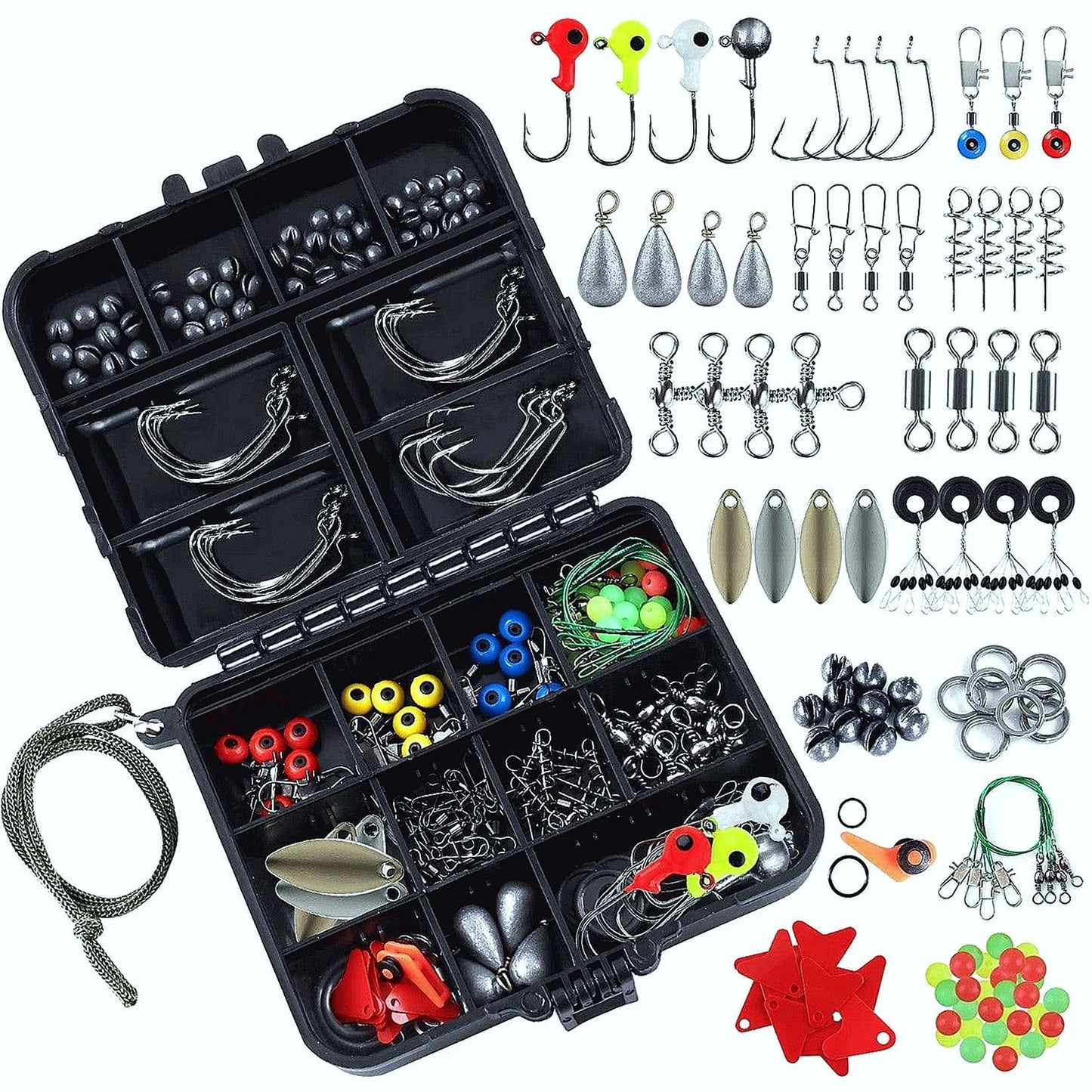 187pcs Fishing Accessories Kit