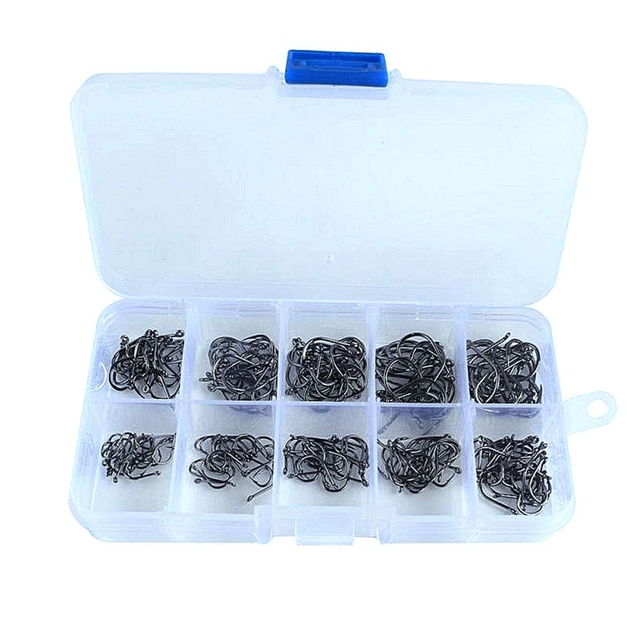 100-600pcs/Box Fishing Hooks