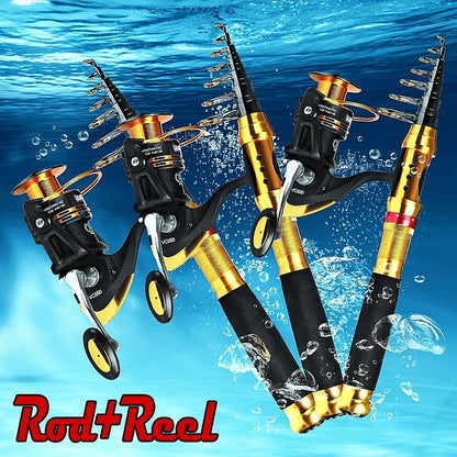 Fishing Rod And Reel Combo Set