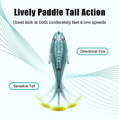 Paddle Tail Swimbait Weedless Fishing Lure for Bass