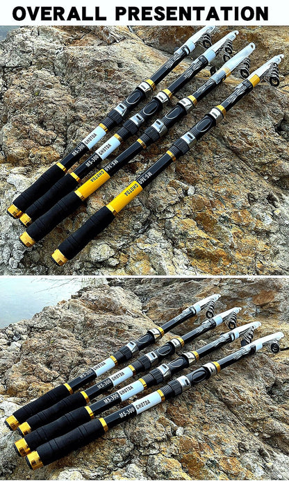 2.1M -3.6M  Hard Carbon Fiber Telescopic Fishing Rod