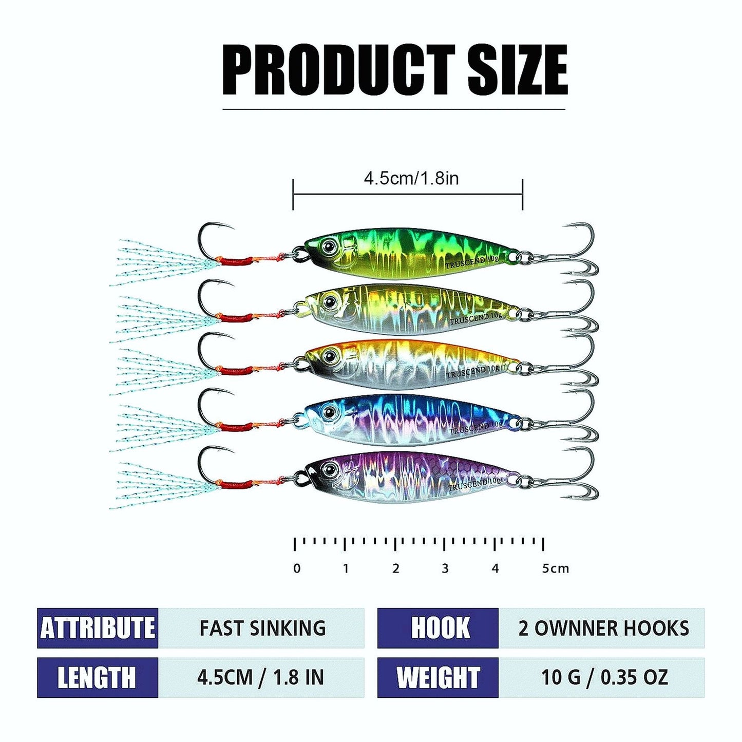 Jigging Fishing Spoon Bass Fishing Lure