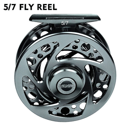 Fly Fishing Reel 5/7-7/9-9/10 WT Aluminum CNC Machine Cut Large Arbor Die Casting