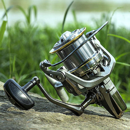 FISHINGHUB Big Fishing Reel  Spinning Reel Drag  Powerful Reel