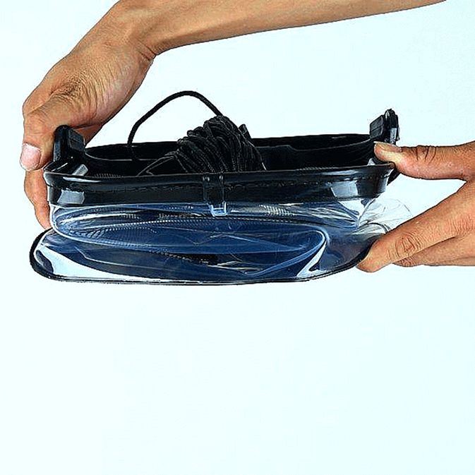 Transparent Collapsible Multi-Functional Fish Live Lures Bucket with 5M Rope