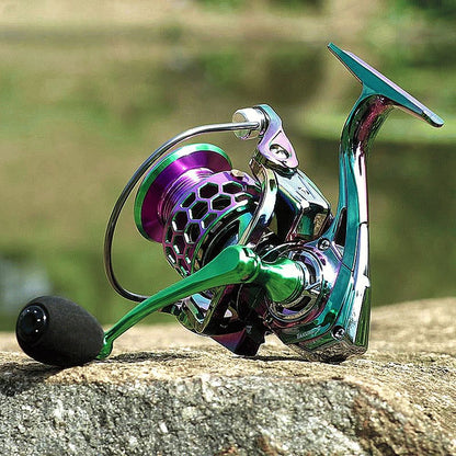 High Strength & Speed Multi-Color Fishing Reel