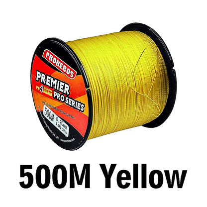 FISHINGHUB- 4 stand Multifilament PE Line Braided Fishing Line