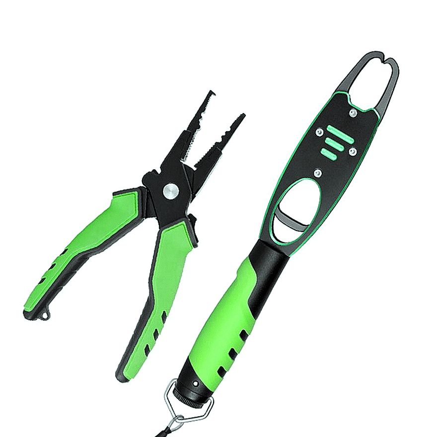 FISHINGHUB- Aluminum Alloy Fishing Pliers Grip Set Split Ring Cutters