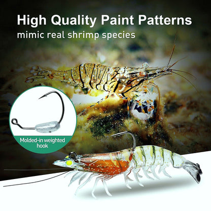 Artificial Soft Plastic Realistic Shrimp Lure