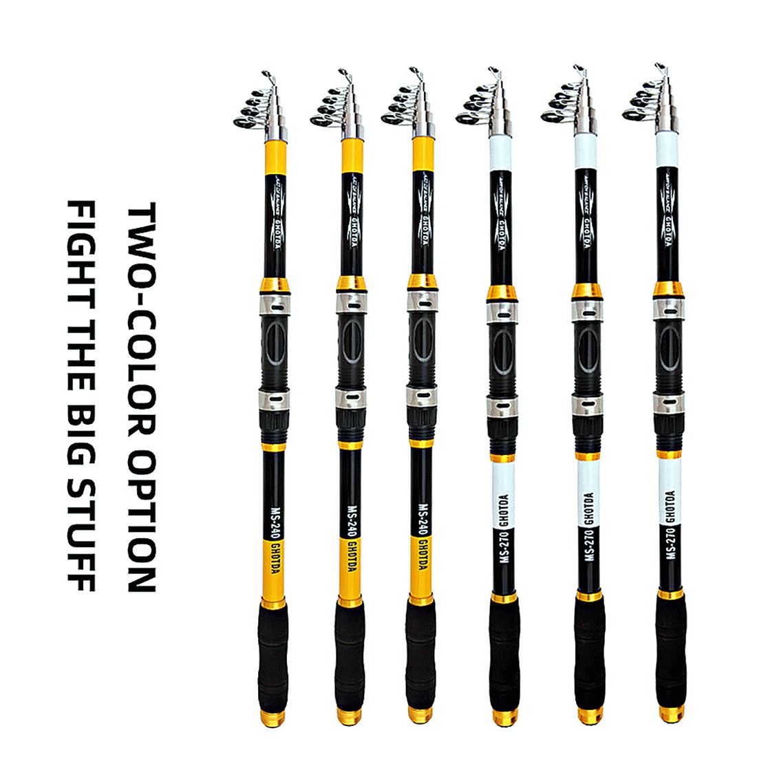 2.1M -3.6M  Hard Carbon Fiber Telescopic Fishing Rod