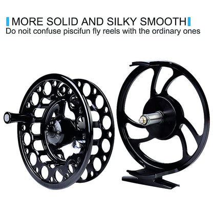 Large Arbor Fly Fishing Reel -CNC Machined Die Casting Aluminum for 5/7, 7/9, 9/10 WT.