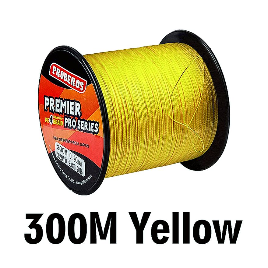 FISHINGHUB- 4 stand Multifilament PE Line Braided Fishing Line