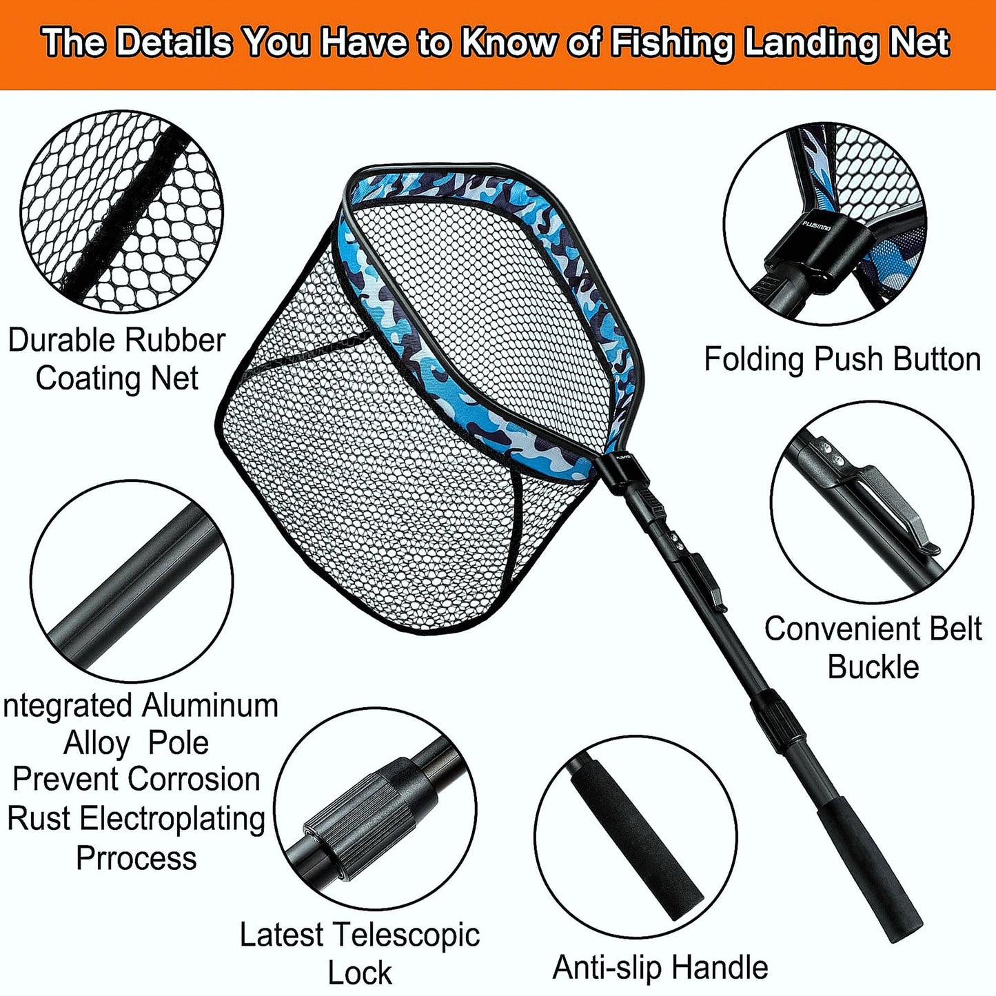 Square Floating Fish Landing Net