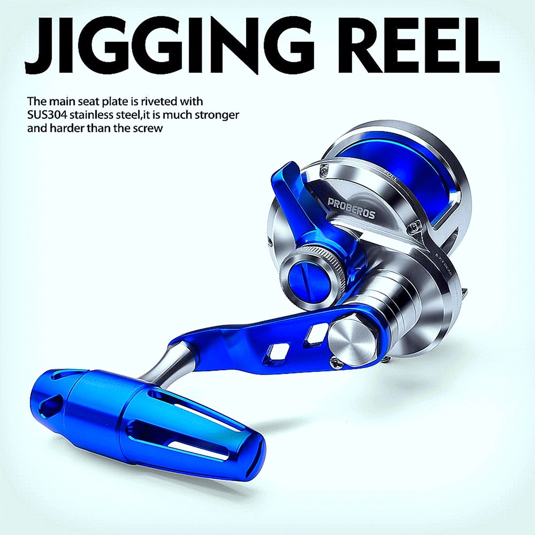 Jigging Reel 5.7:1 CNC Machined Aluminum Trolling