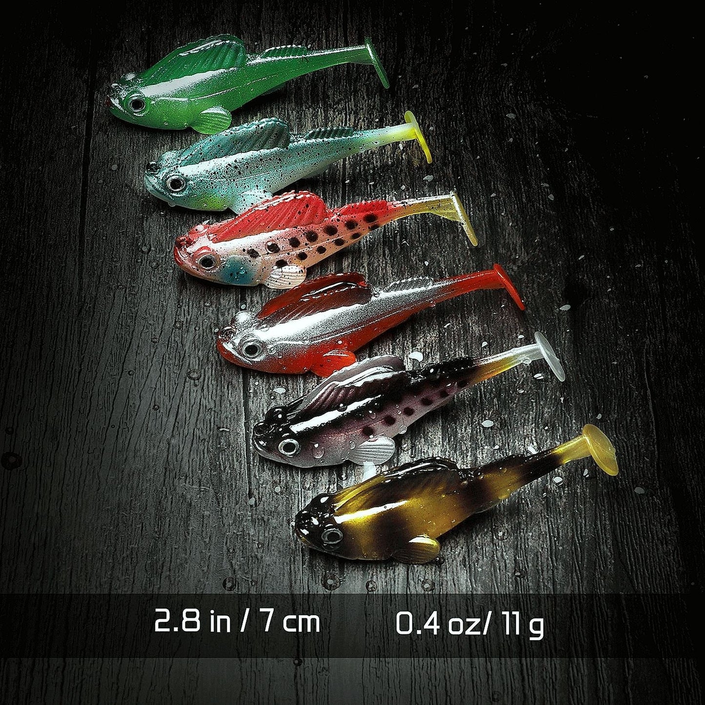 Paddle Tail Swimbait Weedless Fishing Lure for Bass