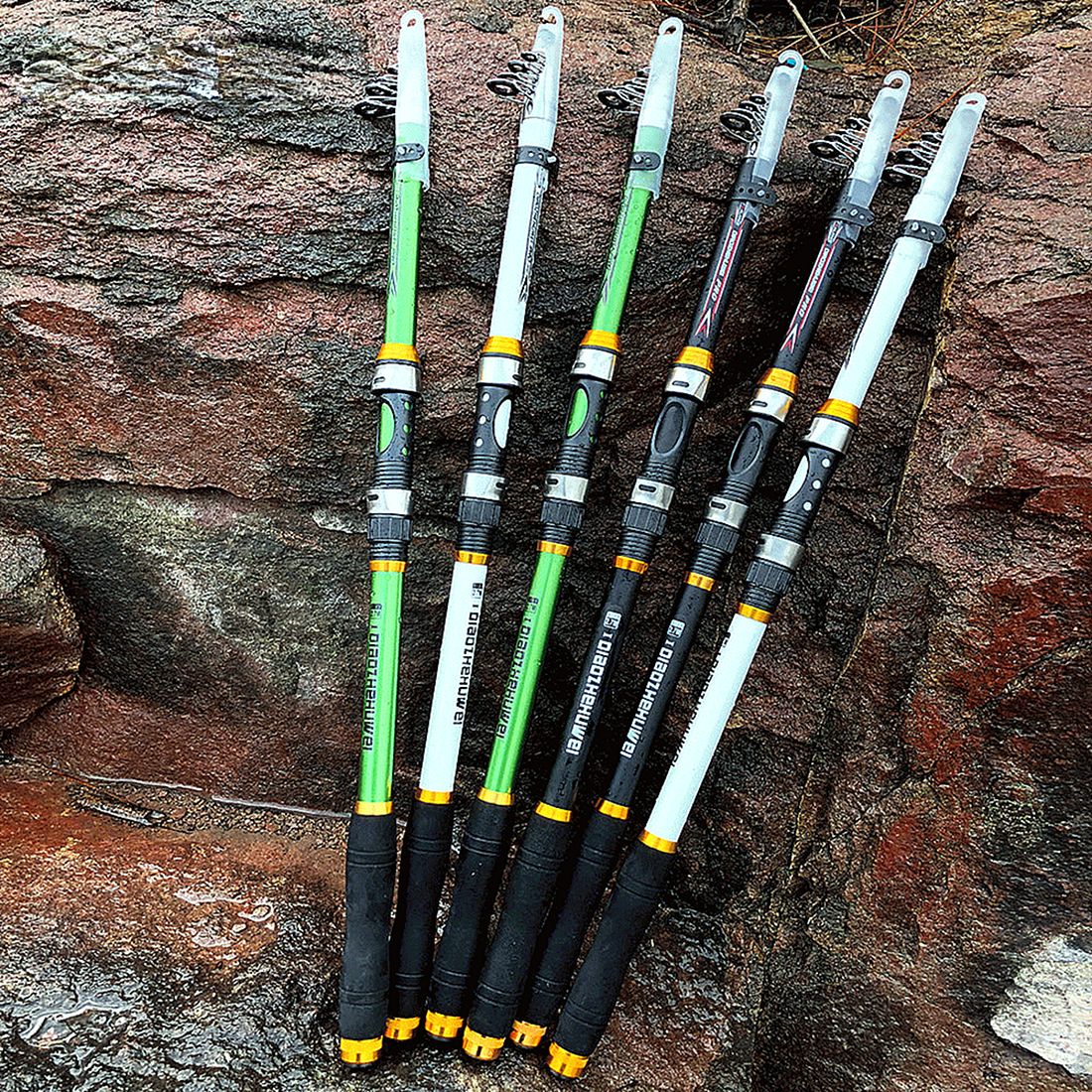 2.1M -3.6M  Hard FRP Carbon Fiber Telescopic Fishing Rod