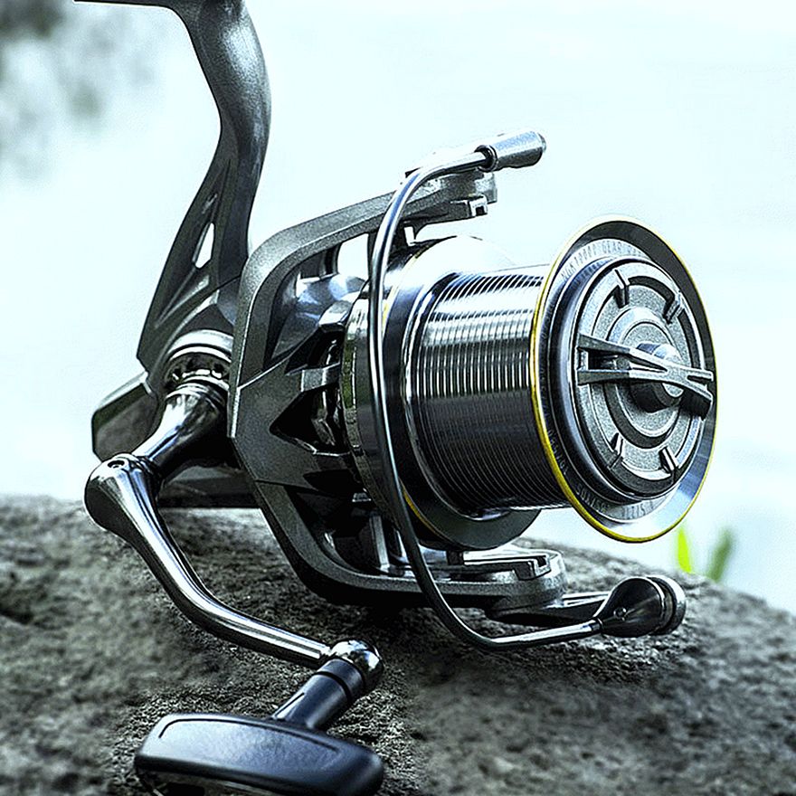 FISHINGHUB Big Fishing Reel  Spinning Reel Drag  Powerful Reel