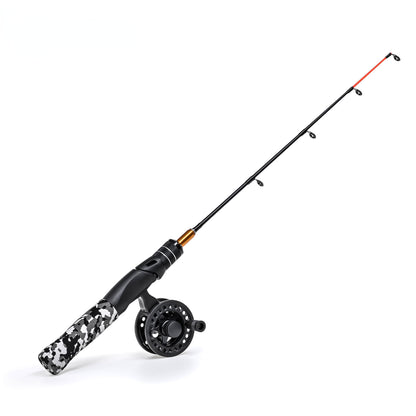 Mini Ice Fishing Rod  Portable Carbon Fiber River Shrimp Carp Fishing Pole