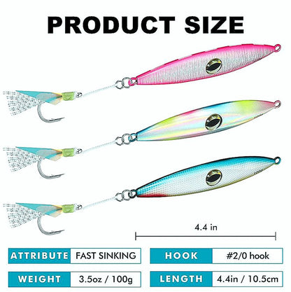 Saltwater Jigging Spoon Big Eye 100g/150g