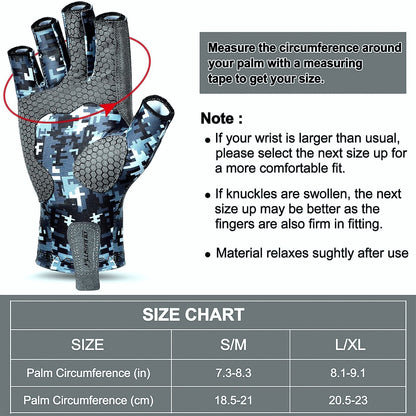 Seibertron SPSG2 Sun Protection fishing gloves