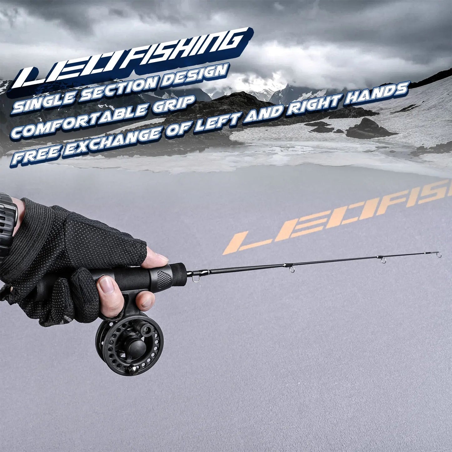 Mini Ice Fishing Rod Portable Carbon Fiber  Winter Fishing Rod