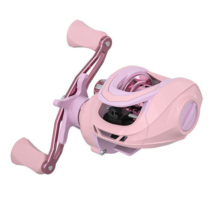 New Pink 3+1BB Magnetic Brake System Baitcasting Fishing Reel