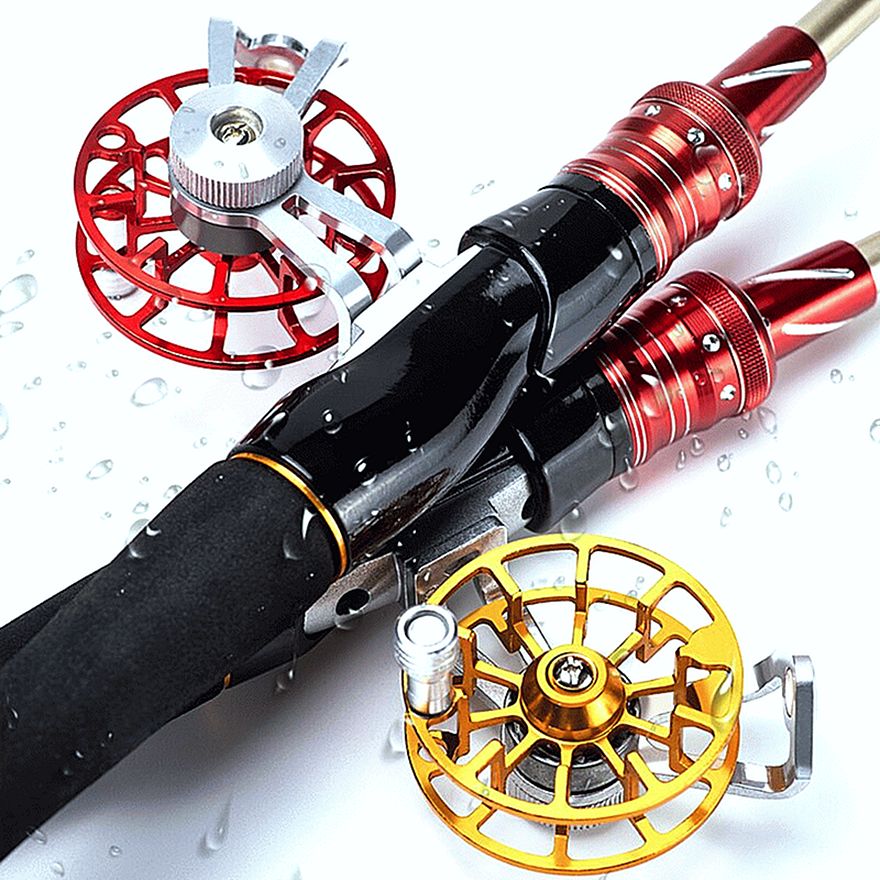 FISHINGHUB- Metal Fishing Reel Portable Ultralight Fishing Raft Reel