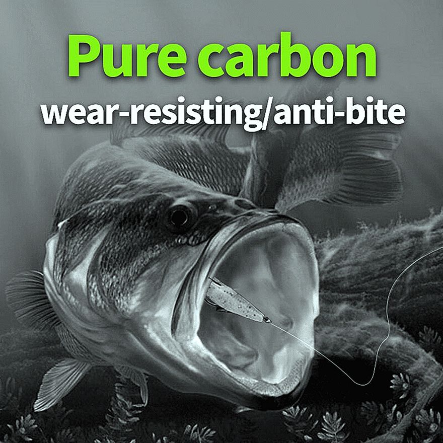 FISHINGHUB- Pure Carbon Fishing Line  Sinking Line Carbon Fiber Line