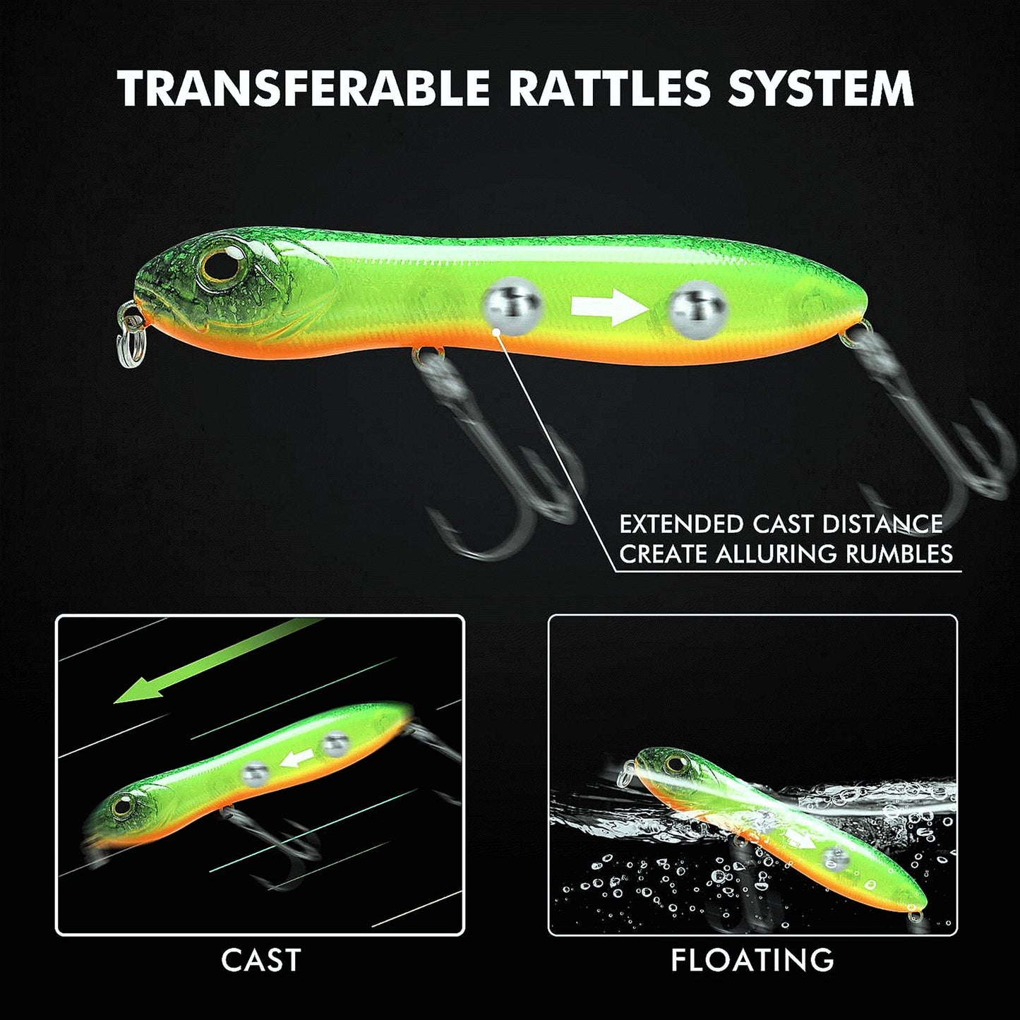 Topwater Snakehead Pencil Fishing Lure