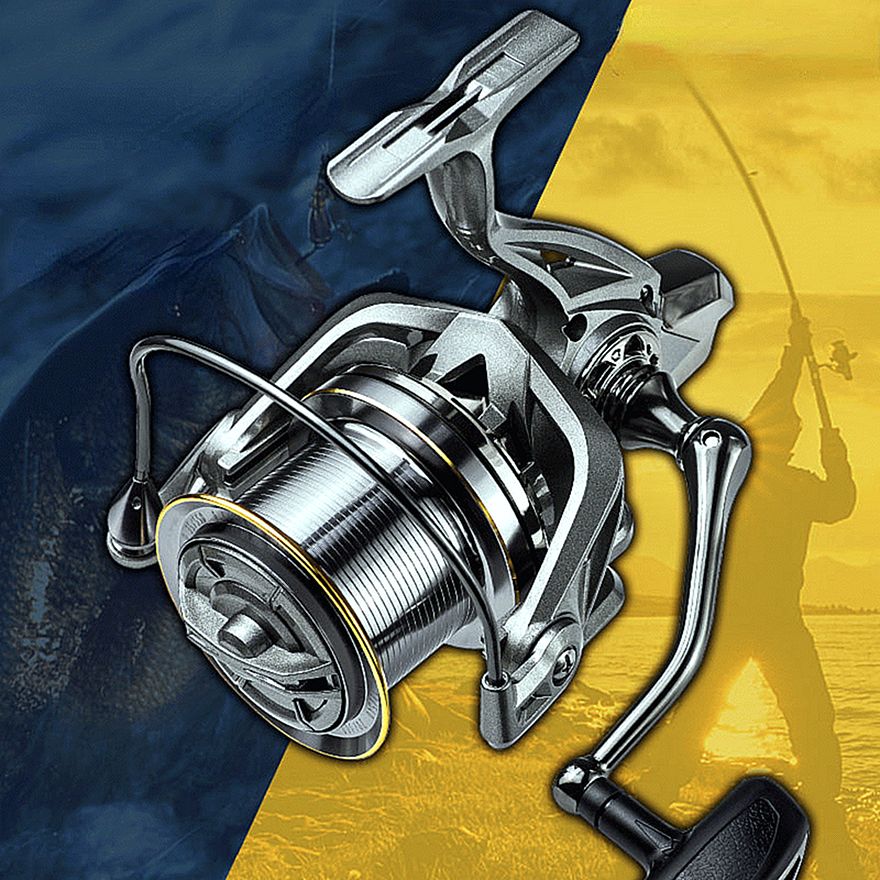 FISHINGHUB Big Fishing Reel  Spinning Reel Drag  Powerful Reel