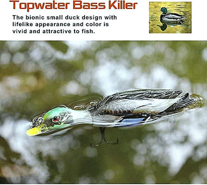 Topwater Duck Fishing Lure for Bass