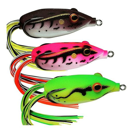 Topwater Weedless Frog Lure with Skirt Tail