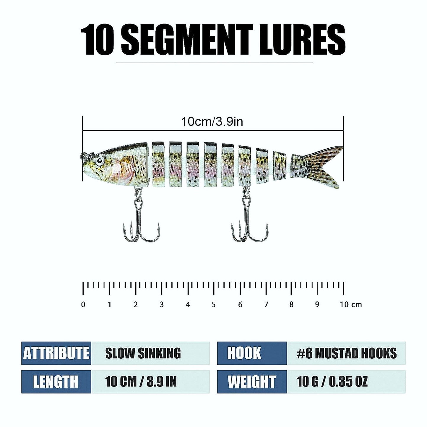 Bionic Bass Fishing Lure Multi Jointed Swimbait