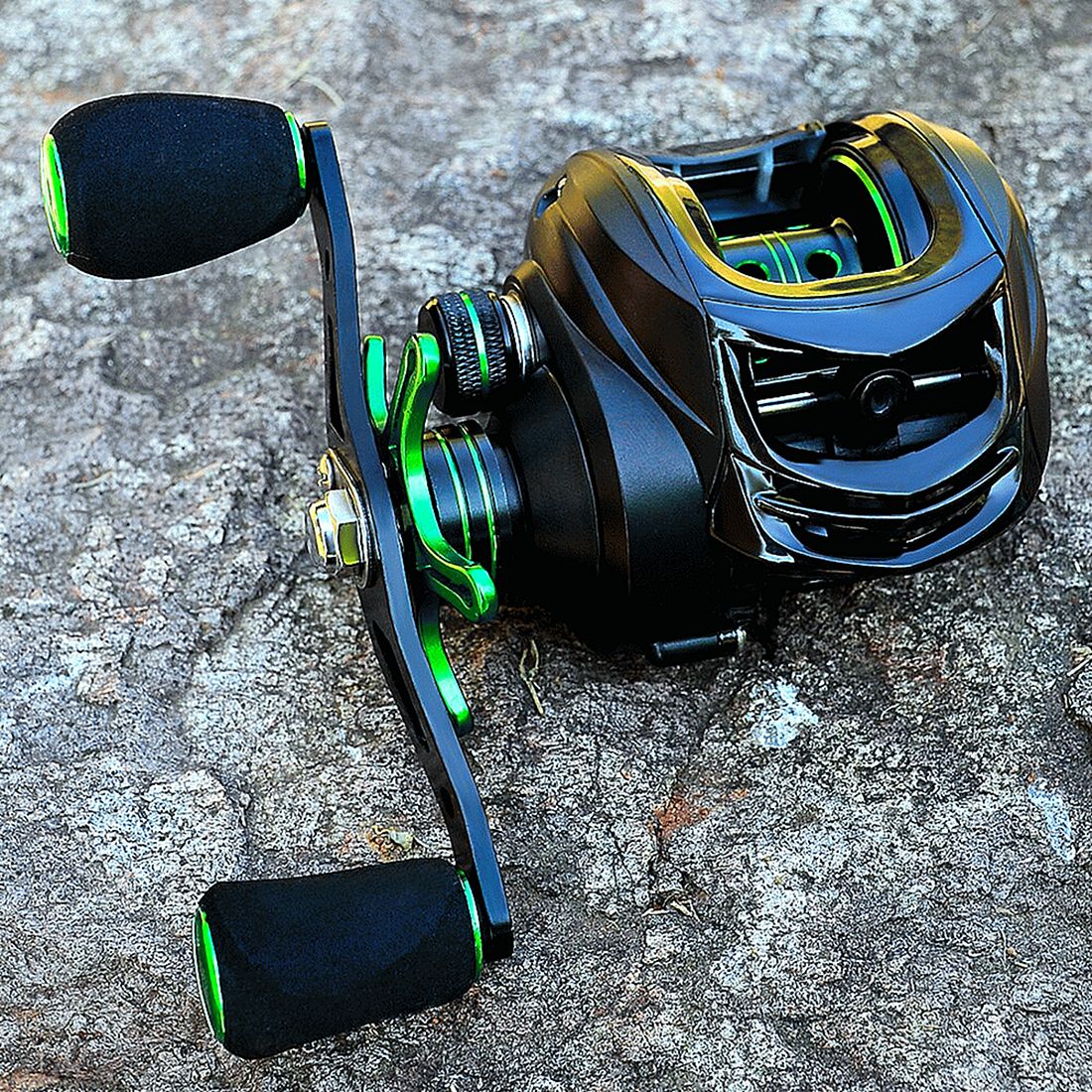 FISHINGHUB-Baitcast Reel 7.2:1 Fishing 3+1 Ball Bearings