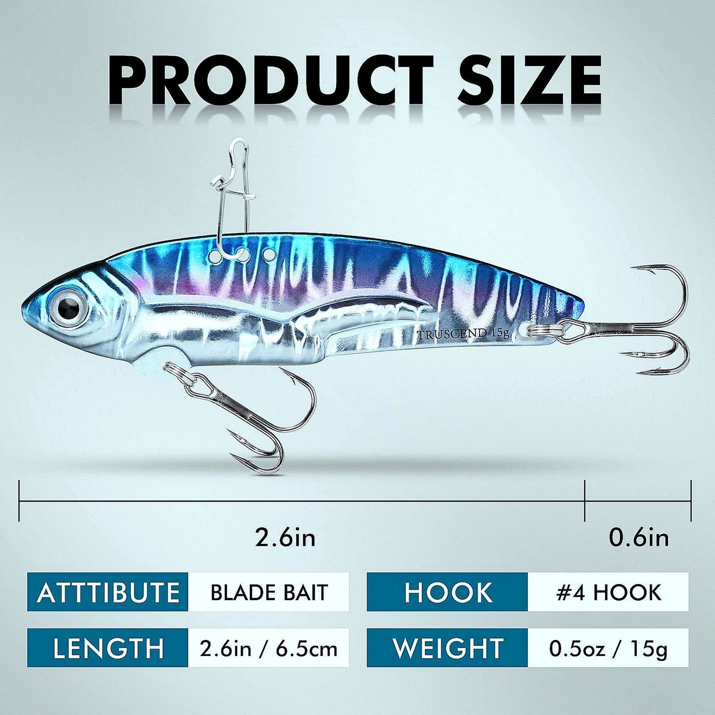 Blade Bait Vibe Lure Metal Fishing Lure