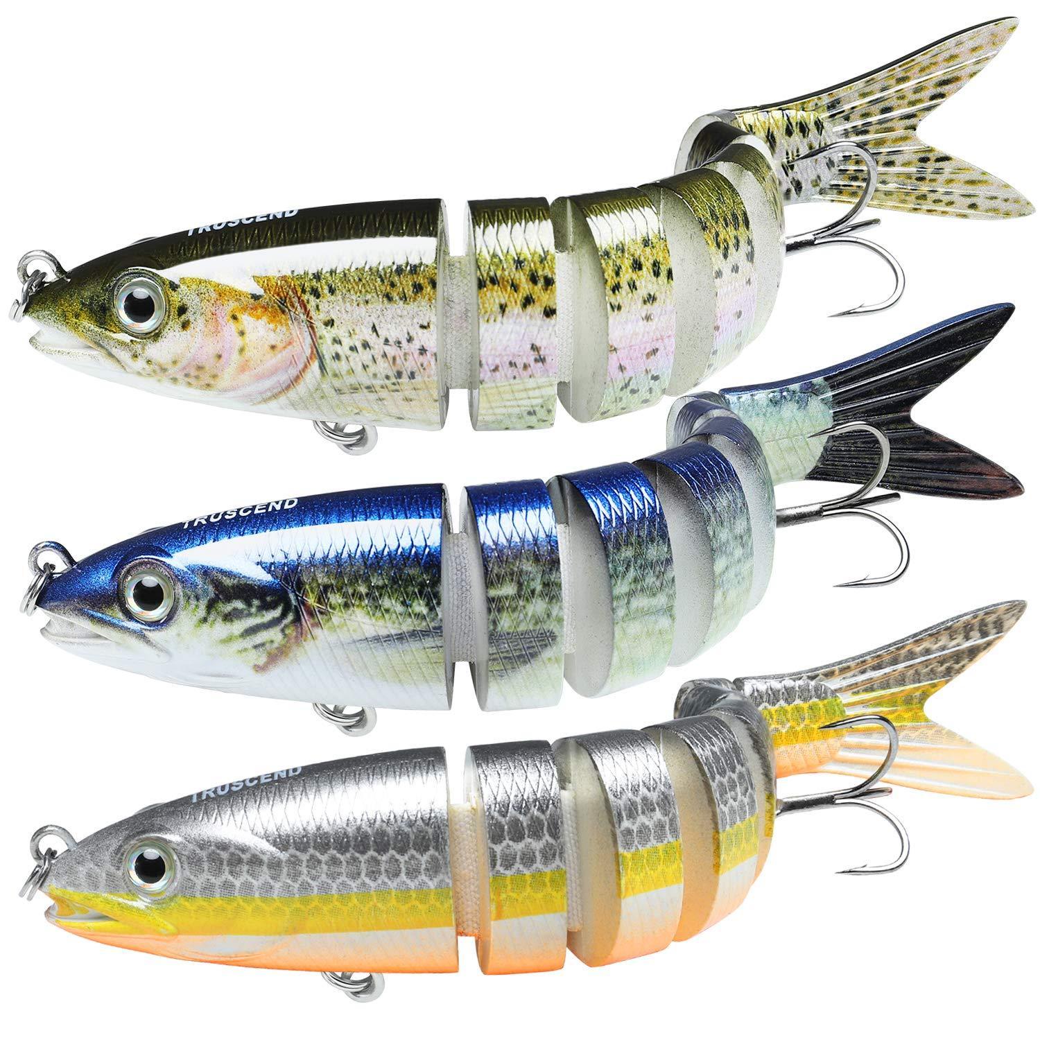bionic fishing lure Bionic Bass Fishing Lure Multi Jointed Swimbait – FishingHUB
