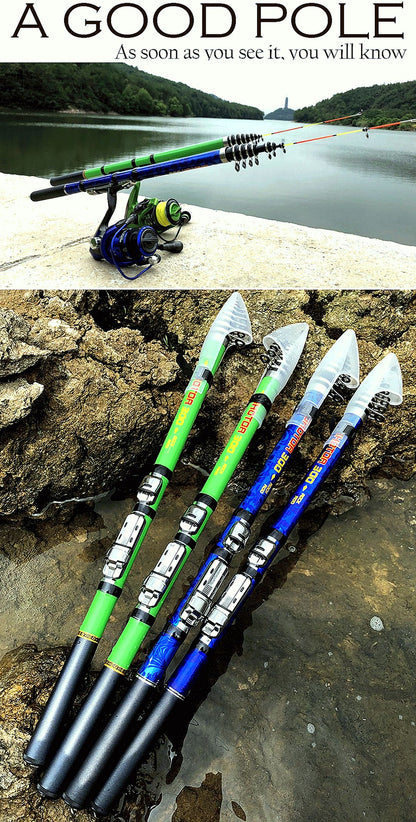 1.5M-3.0M Portable High Carbon Fishing Rod Spinning Telescopic Spinning Rod