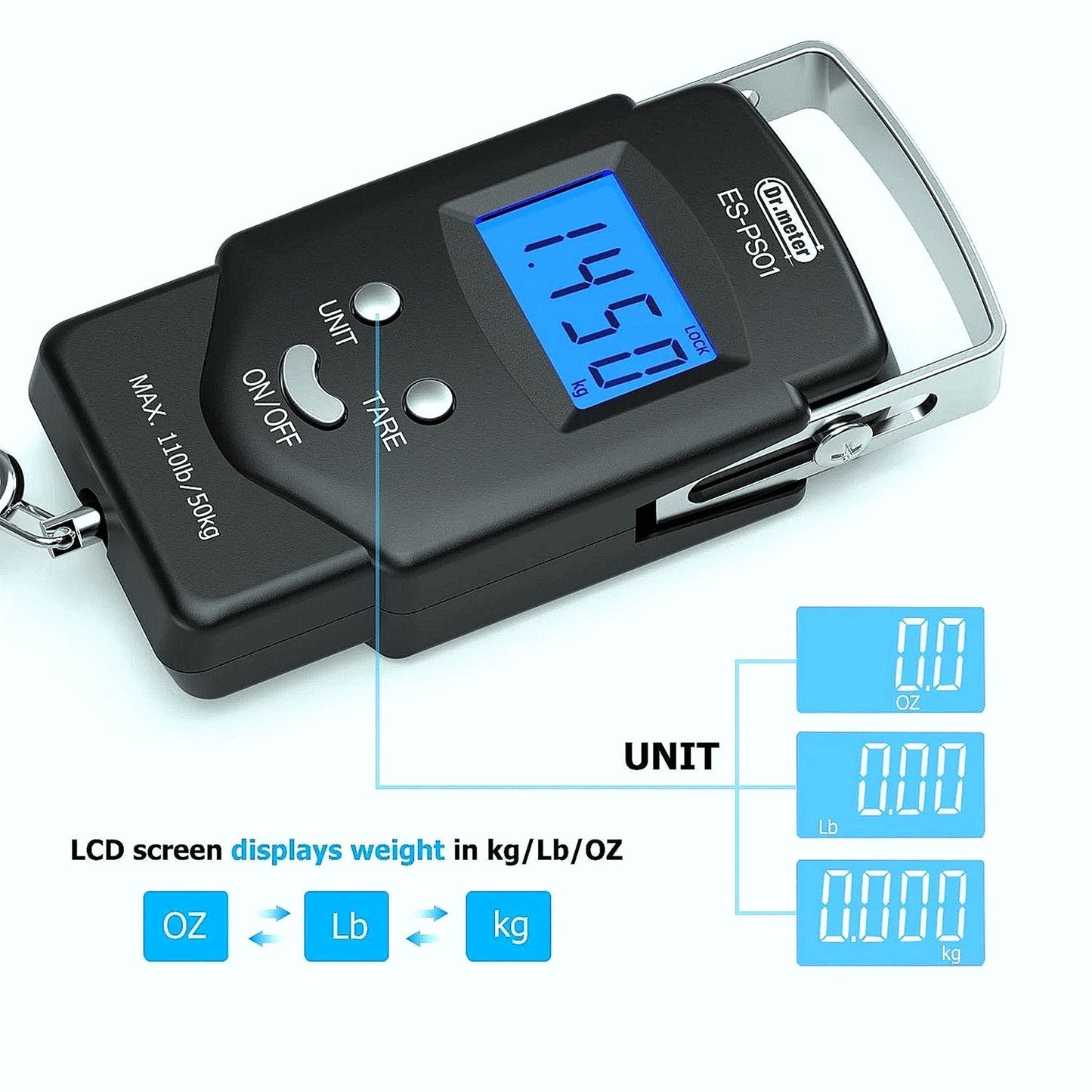 110lb/50kg Electronic Balance Digital Fishing Postal