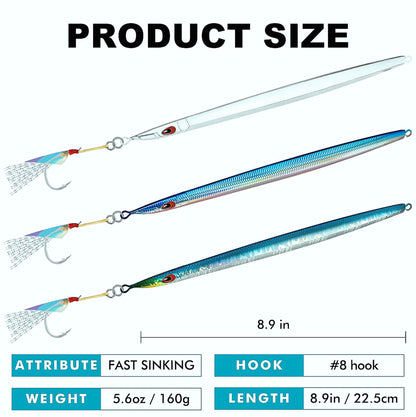 Saltwater Jigging Stick Bait 110g/160g