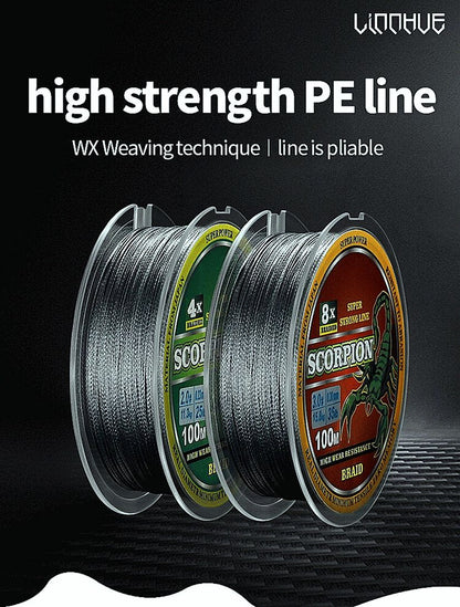 FISHINGHUB- PE Braided Fishing Line Multifulament  Fishing Line