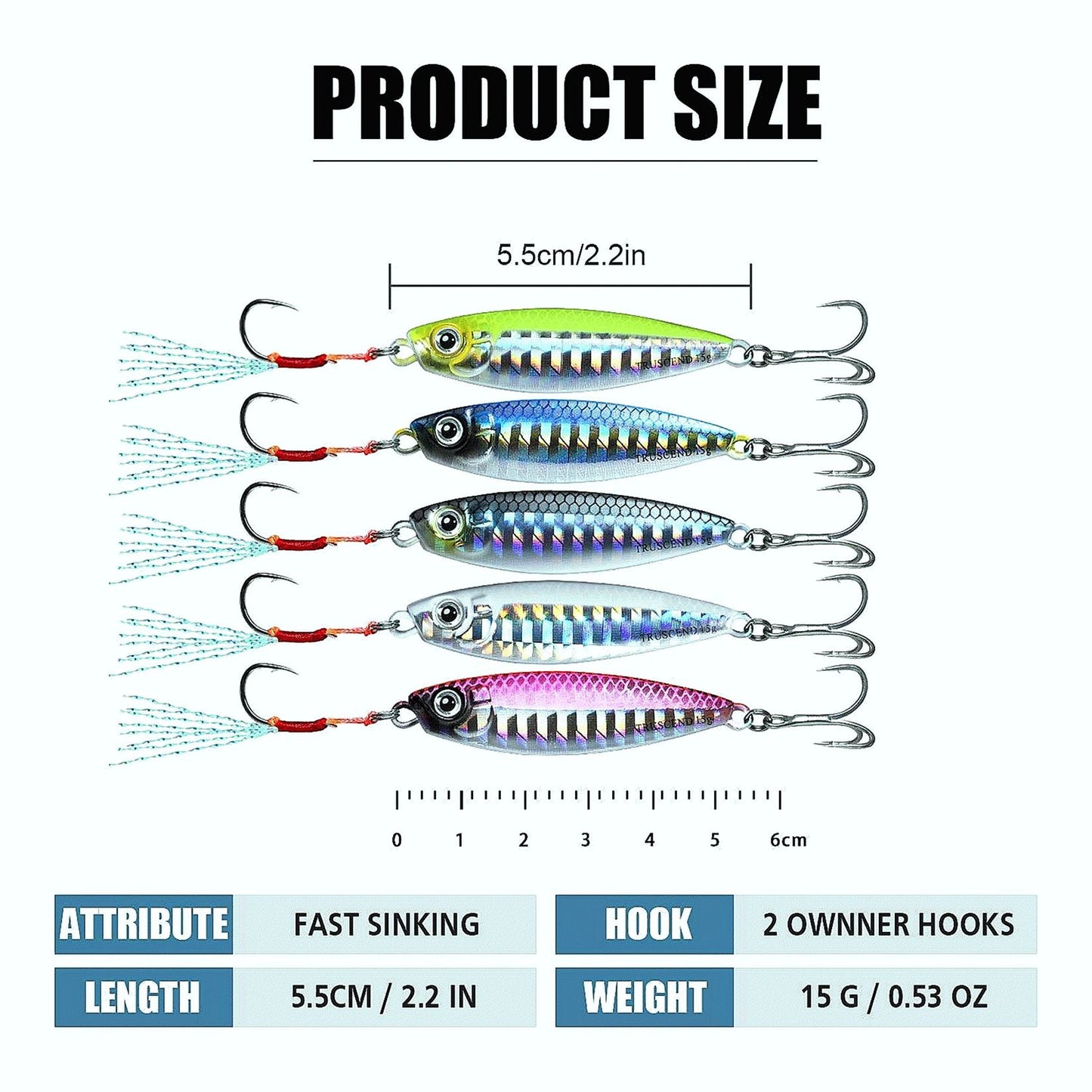 Jigging Fishing Spoon Bass Fishing Lure