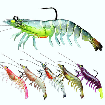 Artificial Soft Plastic Realistic Shrimp Lure