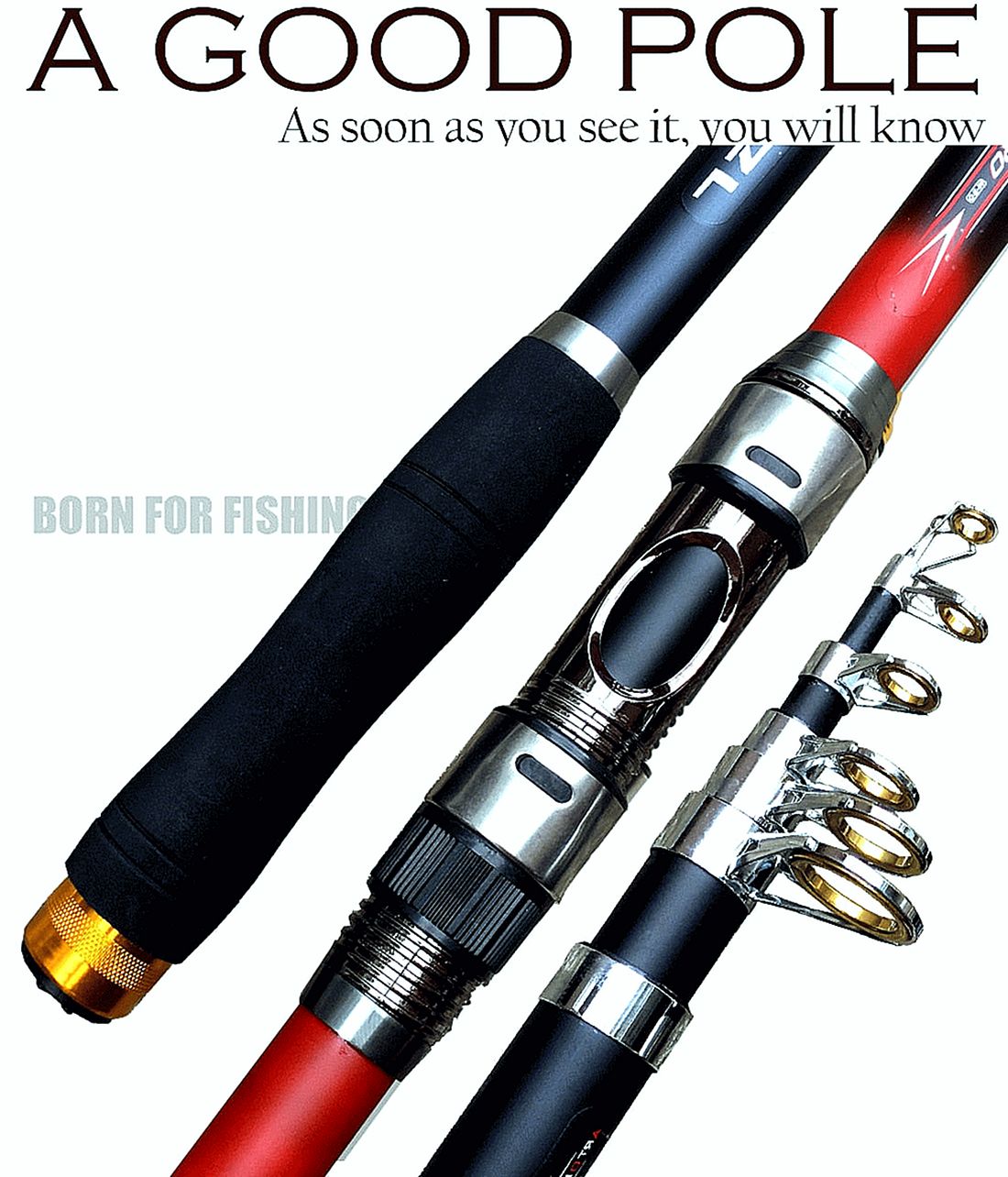 High Carbon Portable Telescopic Fishing Rod