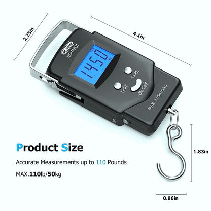 110lb/50kg Electronic Balance Digital Fishing Postal