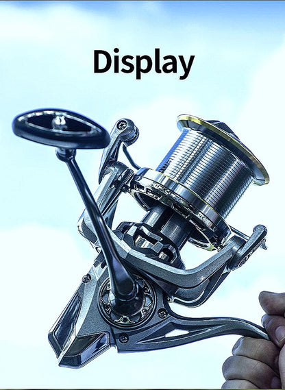 FISHINGHUB Big Fishing Reel  Spinning Reel Drag  Powerful Reel