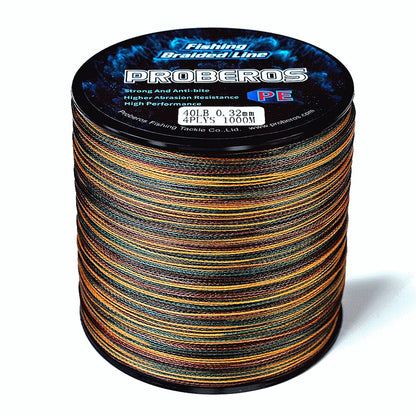 FISHINGHUB- 4 and 8 Strands Fishing Line 10LB-100LB PE Braided Line